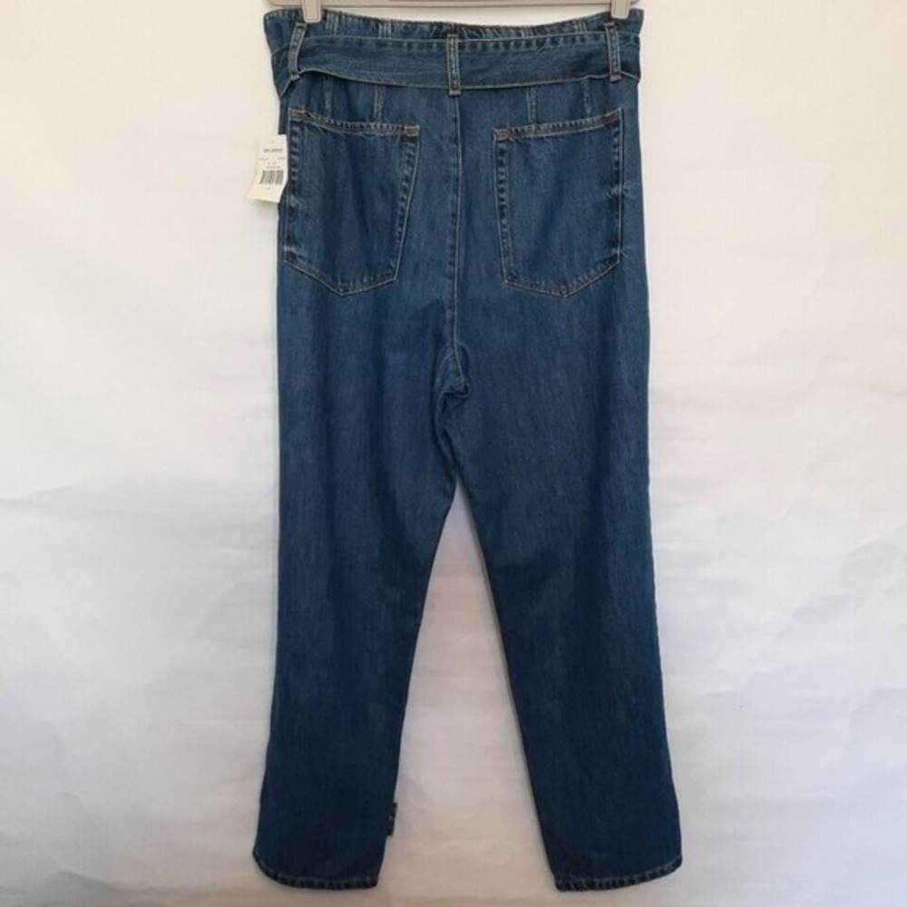 Good American Jeans 12 Paper‎ Bag Belt Cinched Ankle Curvy Pleated Preppy Casual - Picture 7 of 12